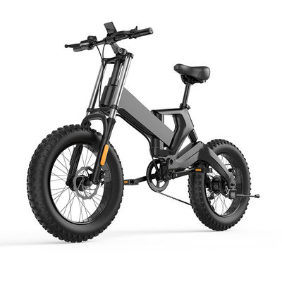 Велосипед AC100v жирной автошины 20 дюймов электрический складывая с батареей лития 10AH