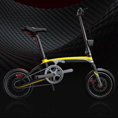 Велосипед 250W волокна углерода самый светлый складывая электрический с загерметизированной осью
