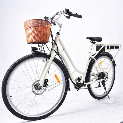 Велосипед облегченных женщин 0.5KW электрический, шаг женщин ODM через электрический велосипед