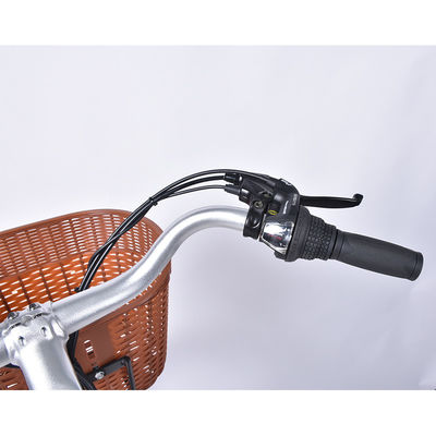 велосипед 6geared 25km/H облегченных дам 12.5Ah электрический с корзиной